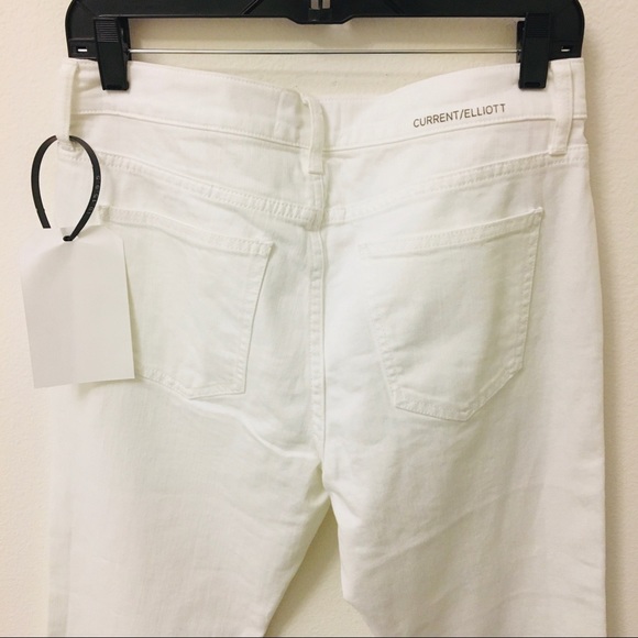 Current/Elliott The Kick Jean In White - Picture 5 of 7